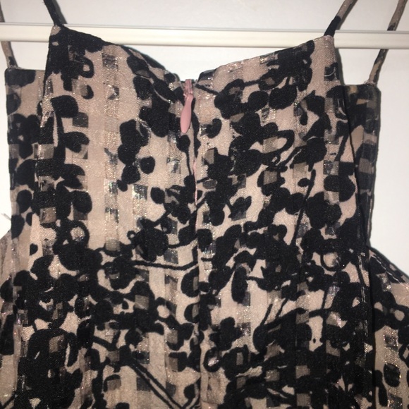 J.O.A Los Angeles dusty pink and black checked cherry blossom dress | size S - Picture 5 of 10